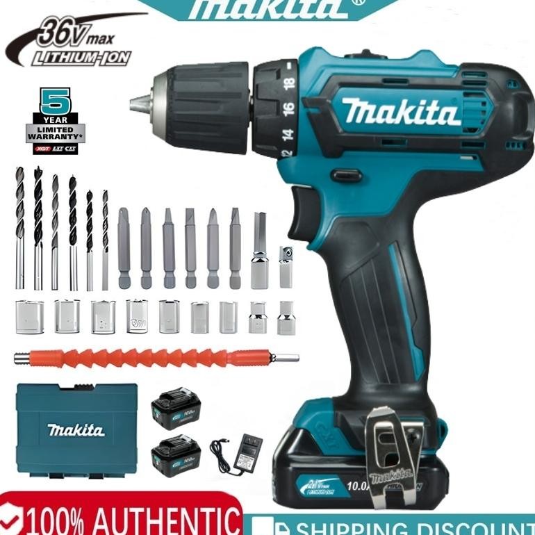 NEW [Jepang Asli Makita] Makita DF331 Wireless Inspeal Diamond, 36 bor kejut, cocok untuk dinding be
