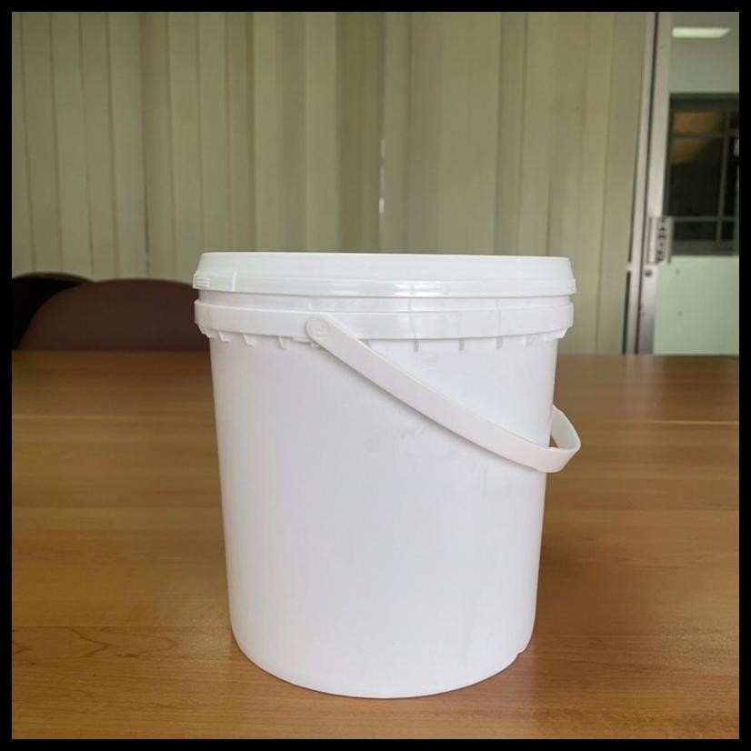 EMBER PLASTIK 4 LITER PAIL 4 LITER (4.5KG) COCOK UNTUK SELAI, CAT DAN PENYIMPANAN MAKANAN (WHITE BLU