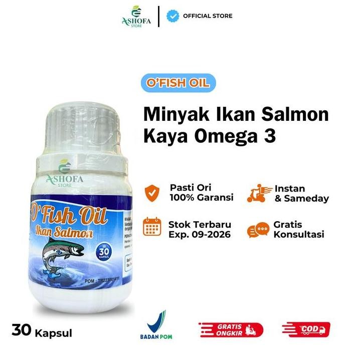 

Terlaris O Fish Oil Minyak Ikan Omega 3 Minyak Ikan Salmon Murni 100% Vitamin Otak Anak Cerdas Daya Ingat