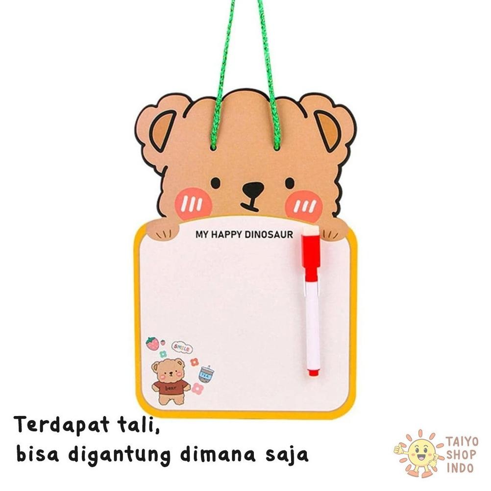 

[original] mainan anak papan tulis karakter mini gambar whiteboard spidol wipeclean white board [terlaris] [terbaik]