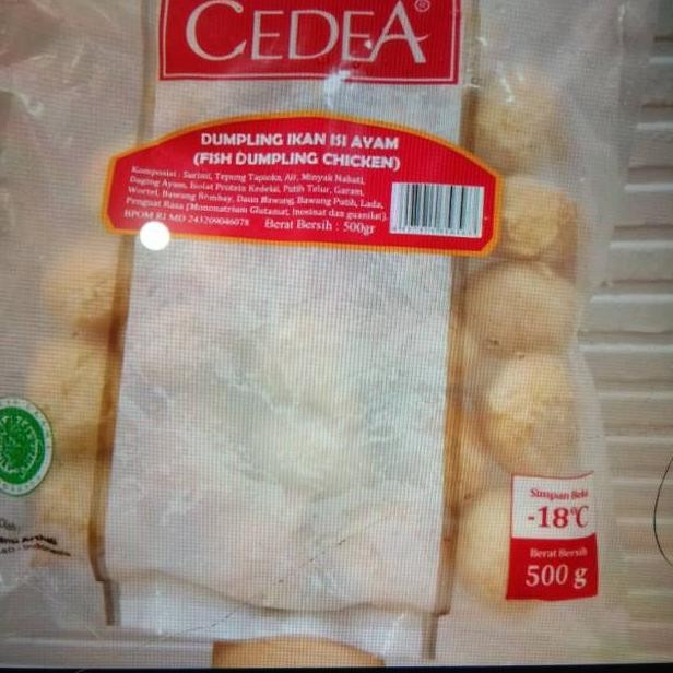 

cedea dumpling ikan isi ayam nUg