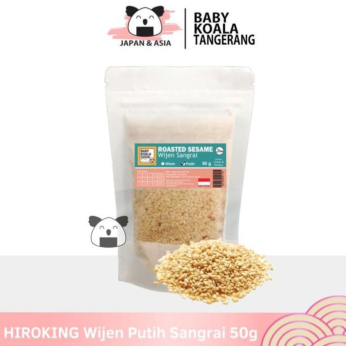 

Terlaris Hiroking Biji Wijen Putih Sangrai 100G Halal Roasted White Sesame