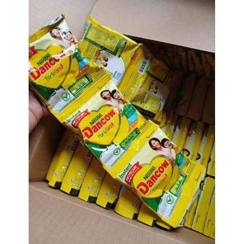

DANCOW Fortigro Susu Bubuk | Susu Anak Instan Renteng | Renceng isi 10 26gr nUg