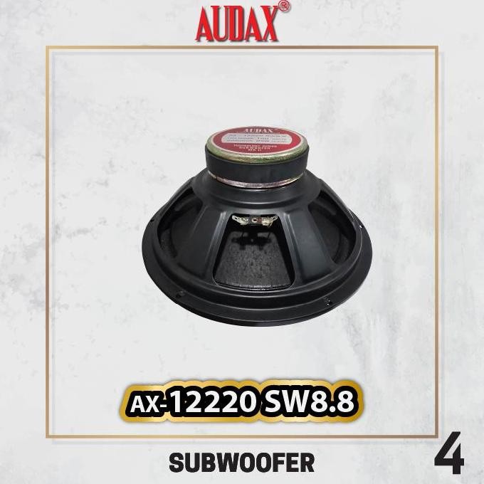 Audax - Speaker Pasif 12" Ax-12220 Sw8.8 Subwoofer New Stok