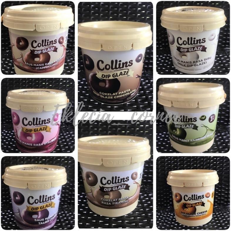 

Collins Dip Glaze 1kg Cokelat,Strawberry,Tiramisu,Green Tea,Milk,Taro,Capucino,Cheese AST nUg