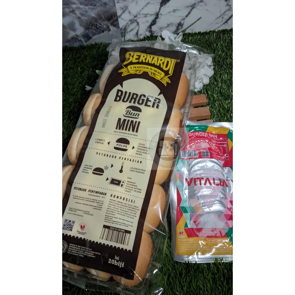 

Bernardi Roti Mini Burger 20pcs + Vitalia Beef Burger 280gr nUg