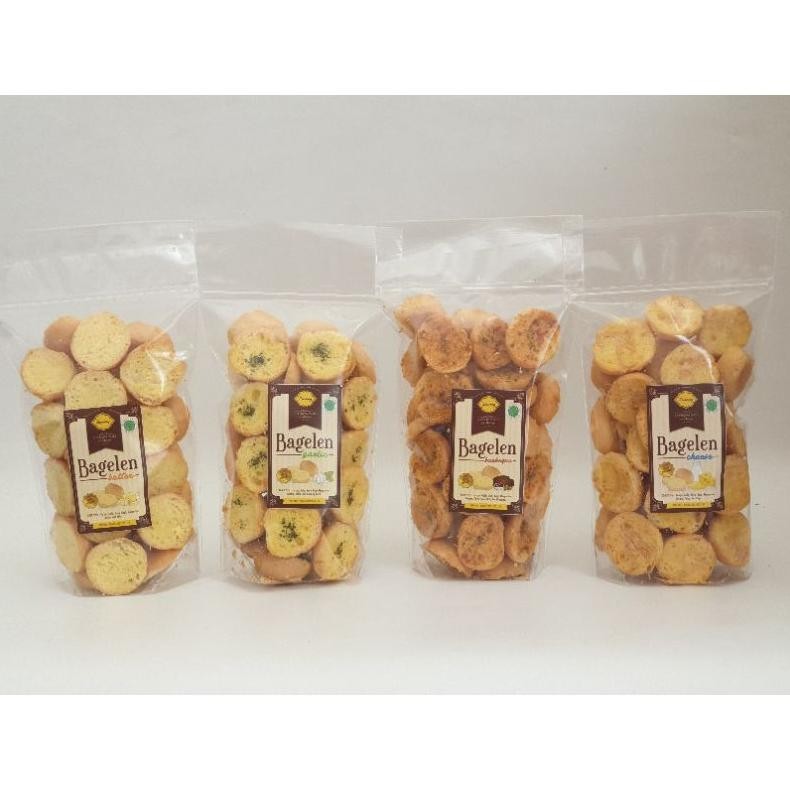 

BAGELEN BUTTER, GARLIC, BARBEQUE / ROTI KERING ANEKA RASA : MANIS, BAWANG PUTIH, BARBEQUE nUg