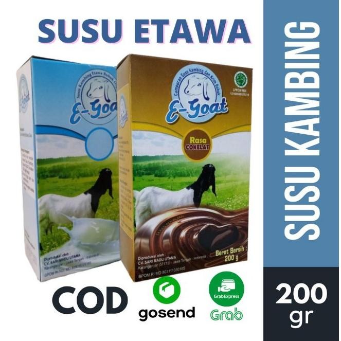 

SUSU KAMBING EGOAT SUSU KAMBING ETAWA BUBUK E-GOAT pengganti susu formula nUg