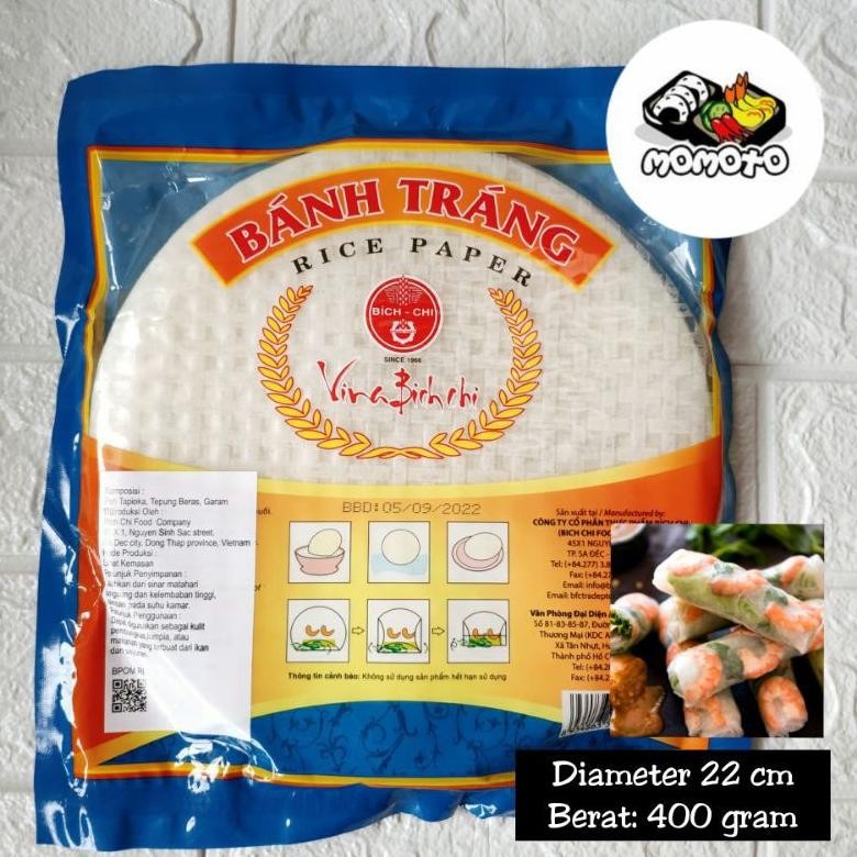 

Banh Trang 400 gr Vietnam Rice Paper / Kulit Lumpia Vietnam / Spring Roll / Salad Wrap nUg