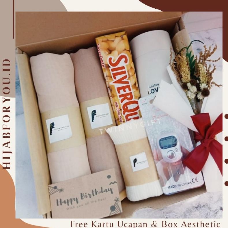 

Hampers Hijab Giftbox Kado Cewek Ulang Tahun Wisuda Anniversary Lebaran nUg