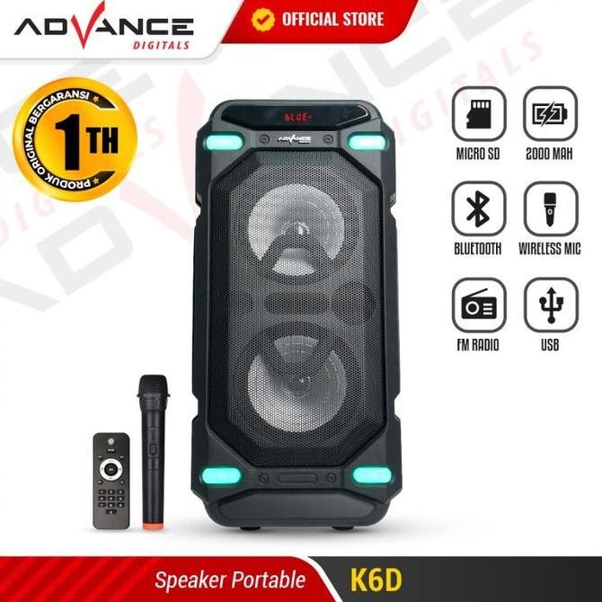 Speaker Portable Meeting Bluetooth Advance K6D New Stok