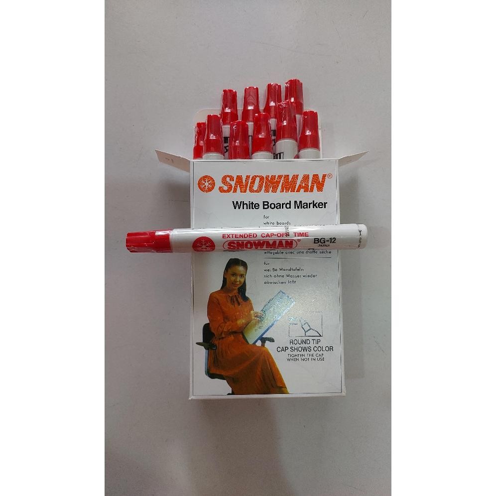 

RB Spidol Snowman Boardmarker/Papan Tulis BG-12 perBOX isi 12Pcs