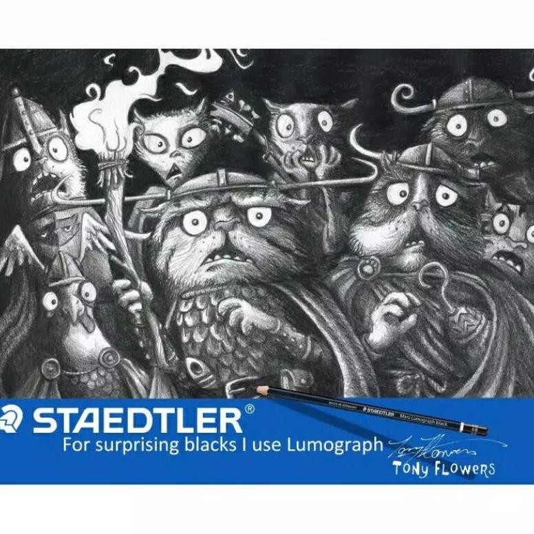 

RB STAEDTLER MARS LUMOGRAPH BLACK EDITION 2B 4B 6B 8B