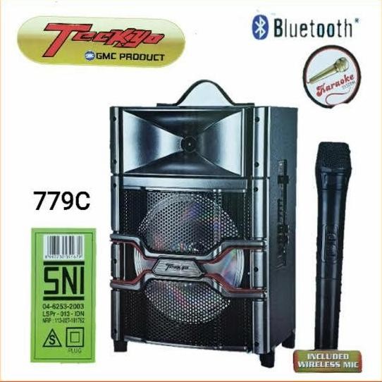 Speaker Portable Gmc Teckyo 779C Mic Wireless New Stok