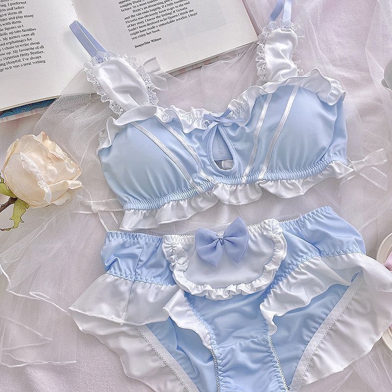 Lolita Cute Japanese Style Sweet Underwear Sexy Push up bra Bra set