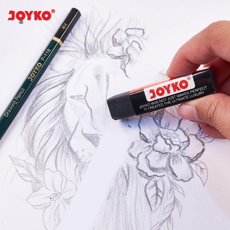 

RB Eraser / Penghapus Tanggung Joyko EB-30 (Hitam) / (1pak)