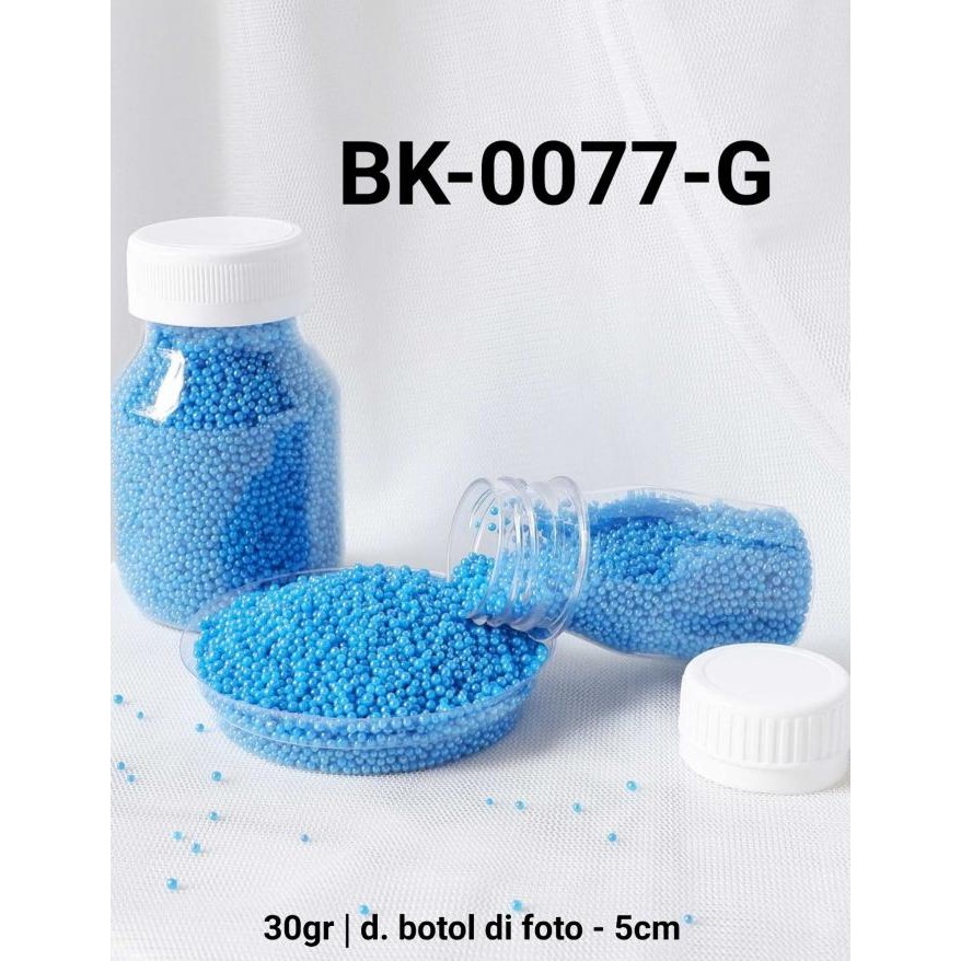 

+++++] BK-0077-G Sprinkles sprinkle sprinkel 30 gram mutiara biru