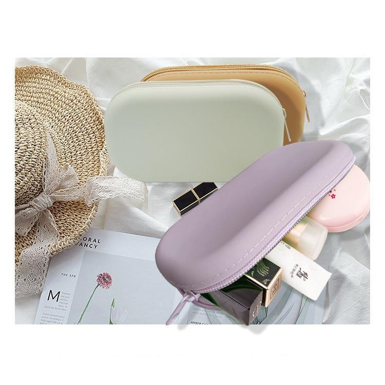 Anti Air Silikon Tas Kosmetik Multifungsi Penyimpanan Kabel Data