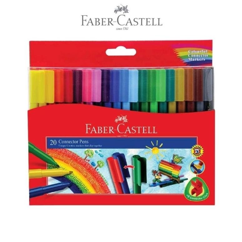 

RB Connector Pen 20 Warna Faber Castell / Spidol Mewarnai / Spidol Warna Faber Castell