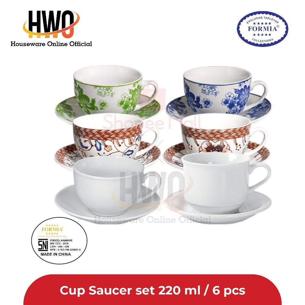 RADEN Formia Cup Saucer Set 220 Ml / 6 pcs
