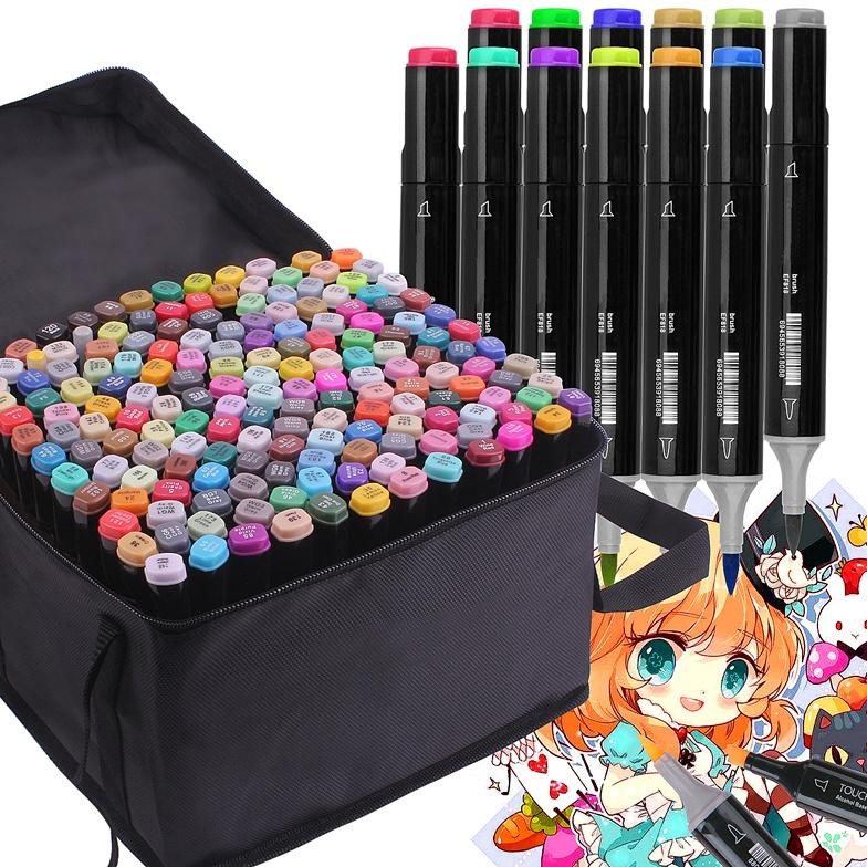 

RB TouchFive 24/36/48/60/80 Warna Sketsa Spidol Umum General Marker Set Animation Markers / Twin Market Set Spidol