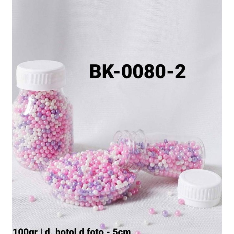 

><><><] BK-0080-2 Sprinkles sprinkle sprinkel 30 gram mutiara mix ungu pink