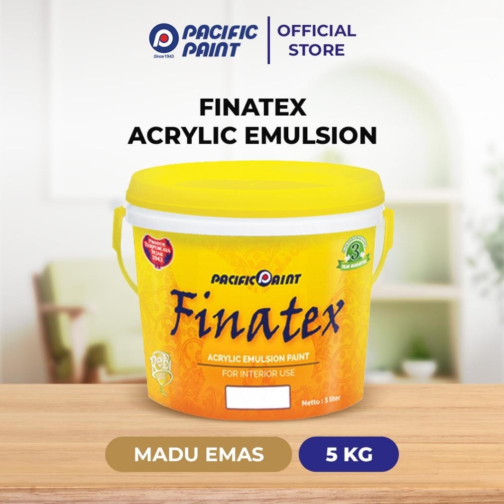 RADEN Finatex Acrylic Emulsion-Cat Dinding Interior- MADU EMAS-5kg