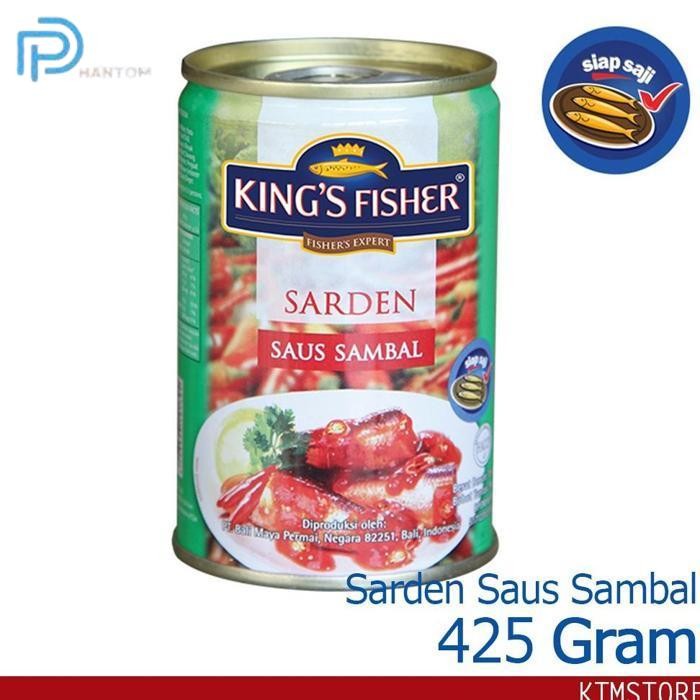 

BARU KTMSTORE KING'S FISHER SARDEN SAUS SAMBAL 425G MAKANAN KALENG KINGS FISHER