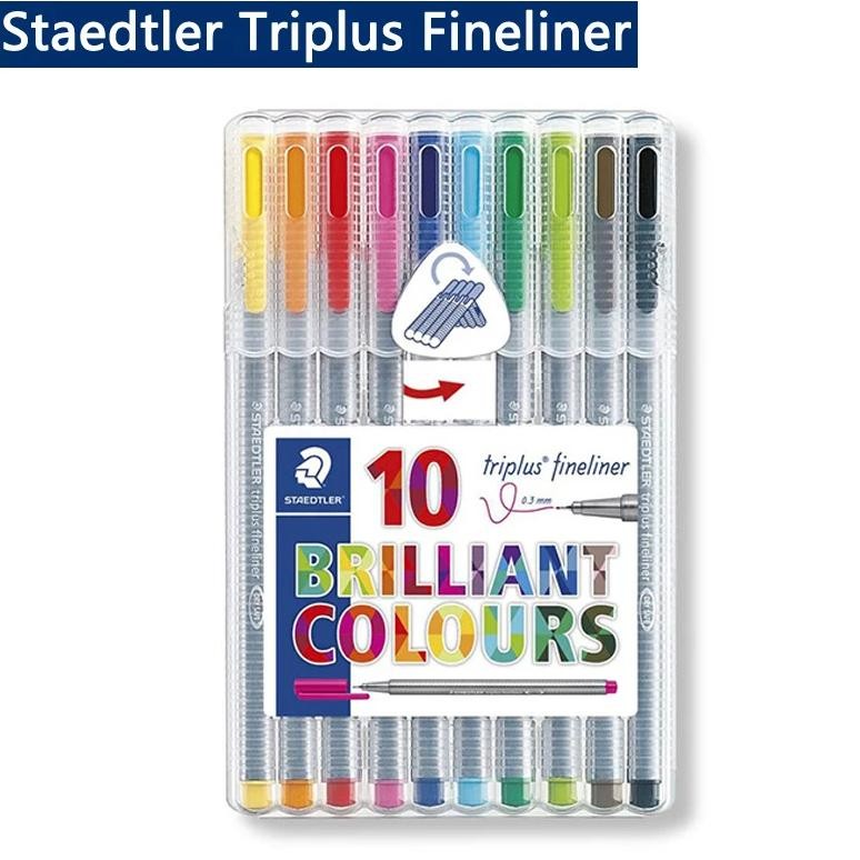 

Staedtler Triplus Fineliner 334 Black Fine Tip Felt Tip 0.3Mm Colored Marker Pen Drawing Liner Pen Paint Draw Liners Tiralineas