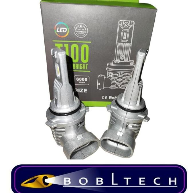 Bobltech Lampu Headlamp Mobil Led Hir2 9012 8000Lm T100 Super Bright