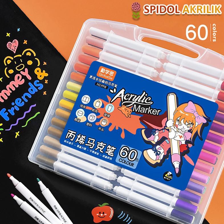 

RB Pen Akrilik Marker Warna Cepat Kering Tahan Air Pen Akrilik Marker Painter Set Menggambar Kreativitas Seni Edukasi Anak