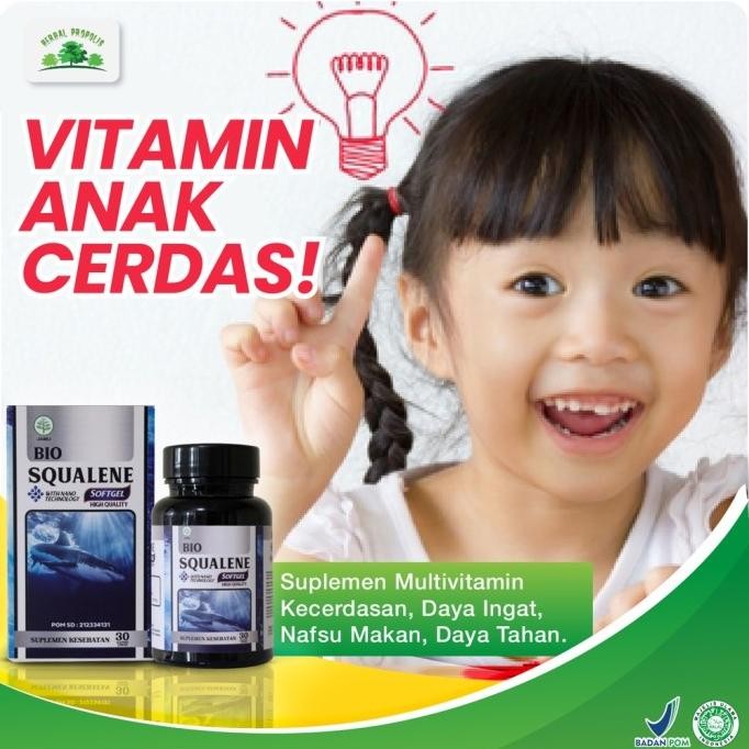 

Terlaris Bio Squalene Fish Liver Oil Minyak Ikan Hiu Vitamin Pintar Dan