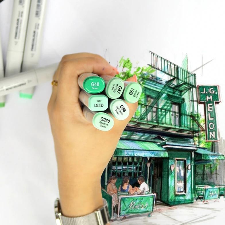 

Finecolour Ef100 Double-Headed Alcohol Ink Sketch Marker Pen Set Manga Drawing Art Markers