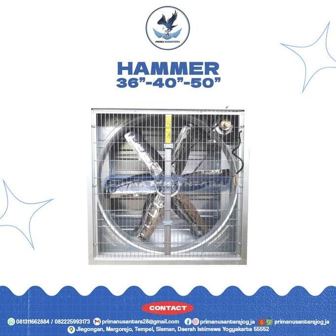 =====] BLOWER BOXFAN HAMMER 40" EXHAUST FAN KIPAS KANDANG AYAM BROILER
