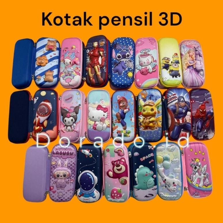 

T-56 Tempat Pensil Kotak Pensil 3D Karakter