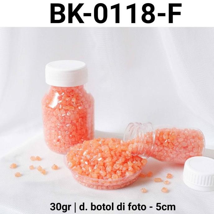 

<<<<<] BK-0118-F Sprinkles sprinkle sprinkel 30gr 30 gram rock batu orange