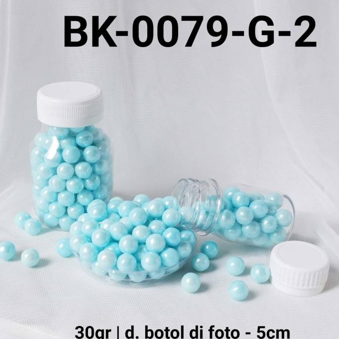 

@#@#@#] BK-0079-G-2 Sprinkles sprinkle sprinkel 30gr 30 gram mutiara biru laut