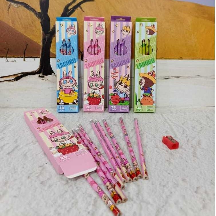 

''Terlaris" (12Pc) Pencil 2B Kayu Fancy/Pensil Karakter/Pensil Kayu Murah/Pensil Fancy/Pencil Murah