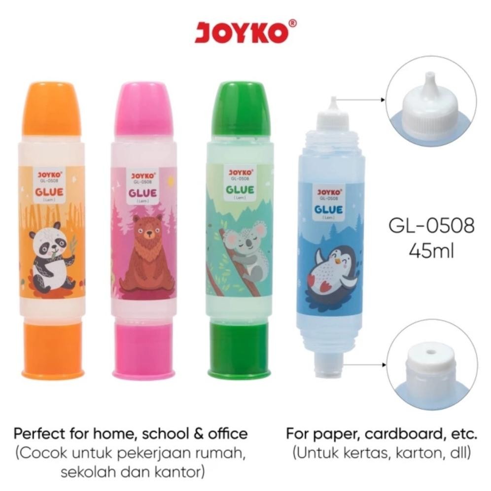 

''Terlaris" (1Pc) Liquid Glue Lem Kertas Cair Joyko Gl-008 4Ml Murah