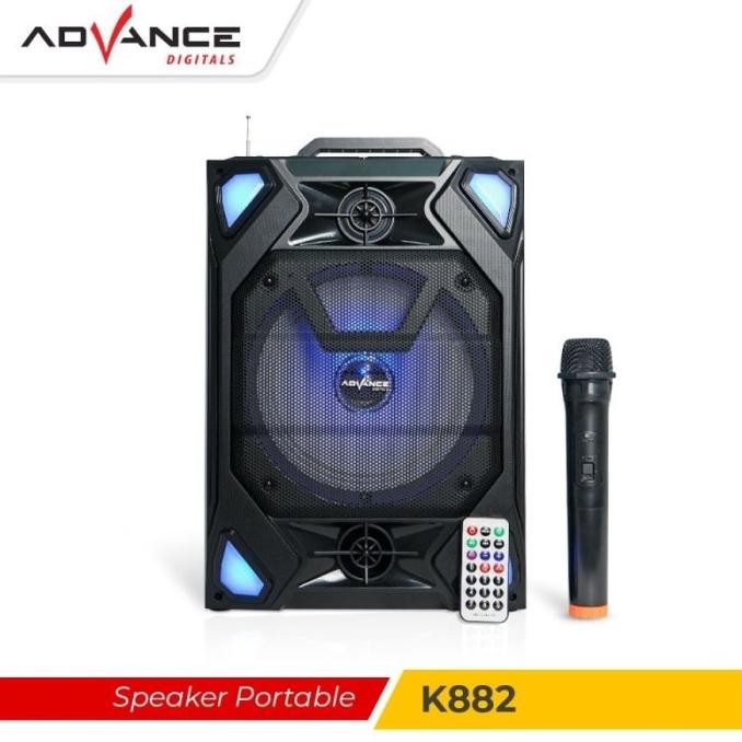 Speaker Aktif Bluetooth Advance Meeting Karaoke Portable K882 New Stok