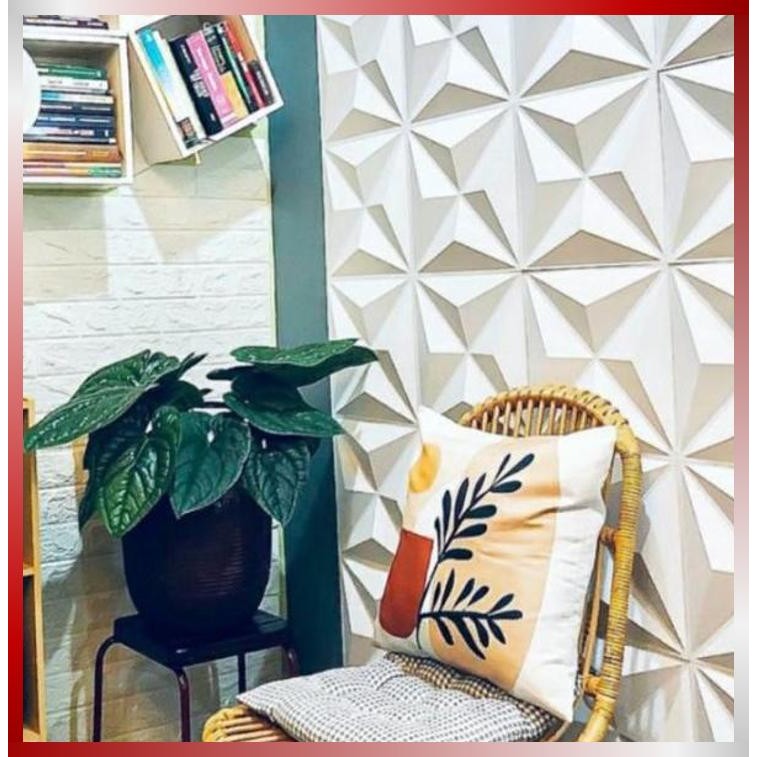 Indo  - Wall Panel 3D Dinding PVC / Wall Panel PVC 3D Timbul Modern / Wall Panel 3D Dinding PVC / Wa