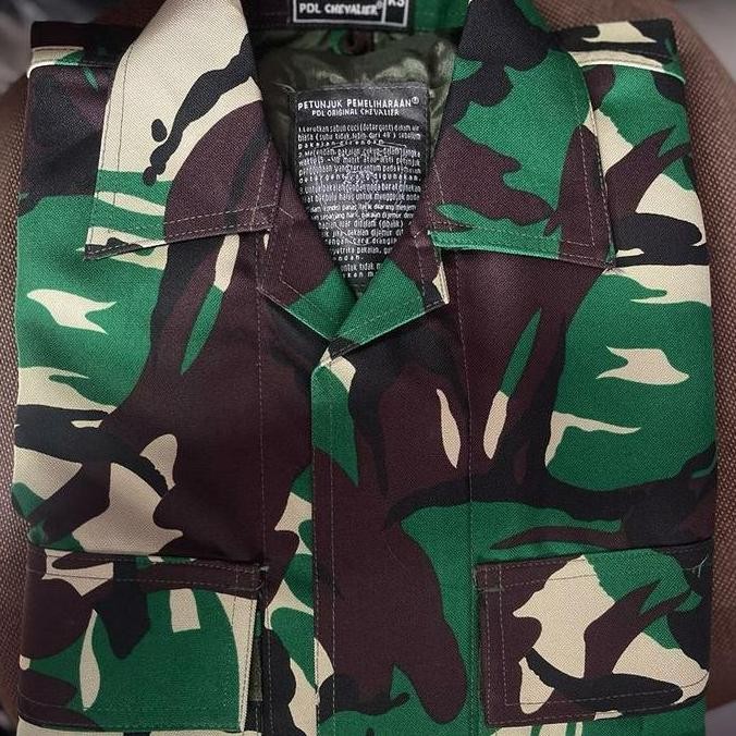 Baju PDL TNI Loreng Chevalier Premium Velbed Woll Furing