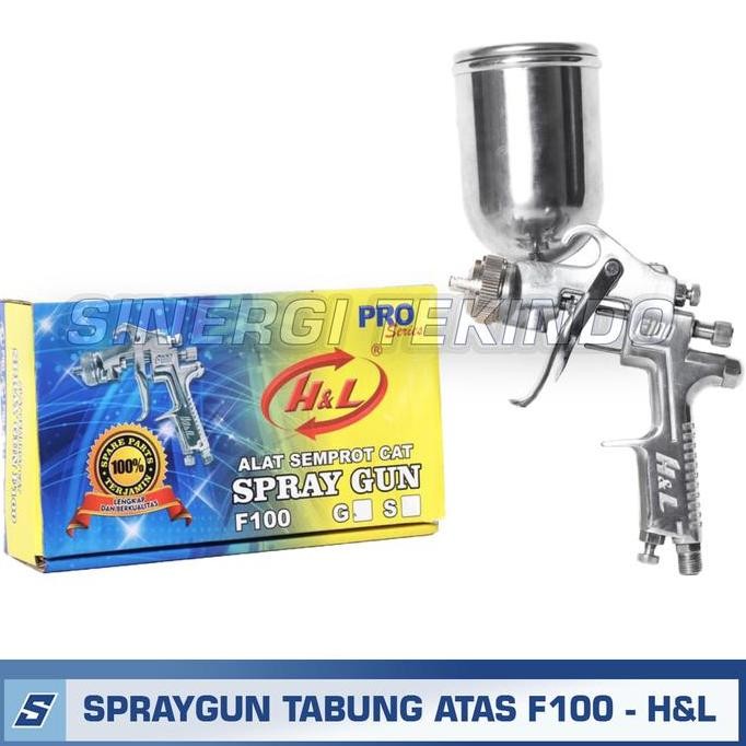 =====] Spraygun F100 Tabung Atas Sped Cat [400cc] - H&L PRO Spray Gun F 100