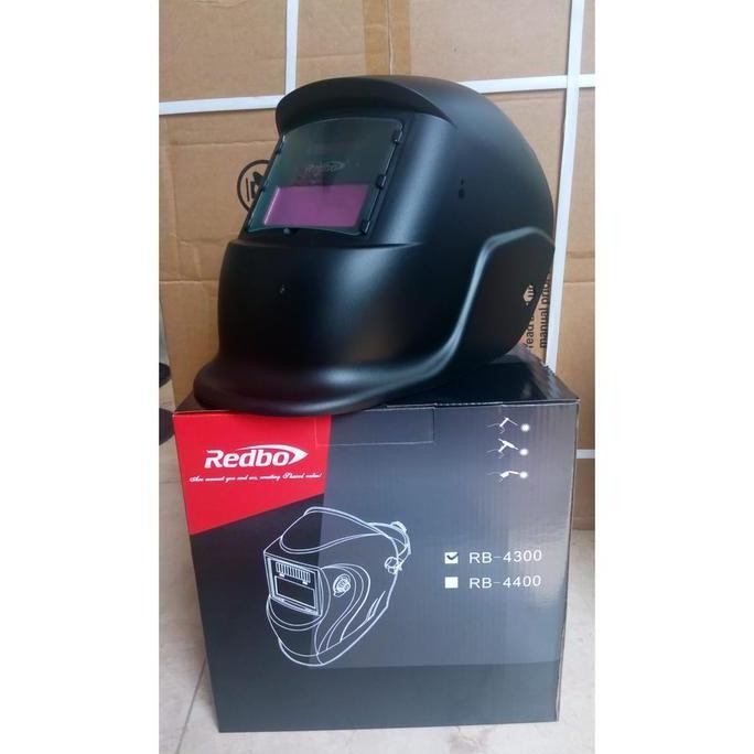 . Kedok Helm Las Auto Dark Otomatis Gelap KacaMata LAS