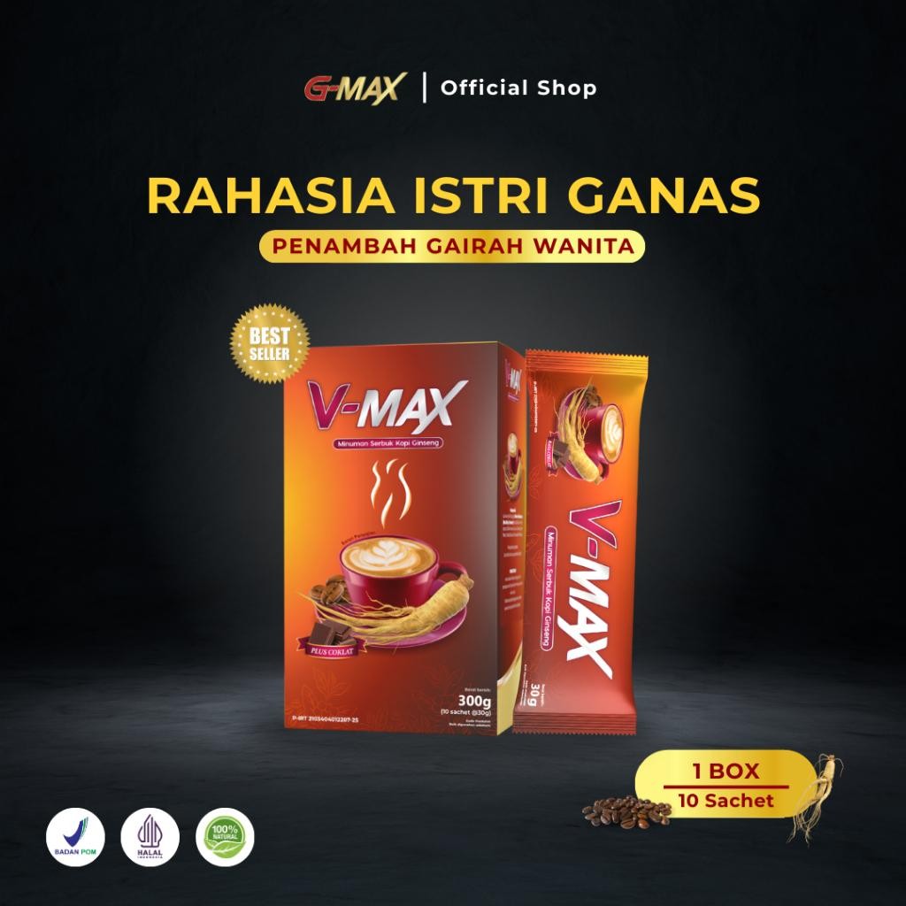 

NEW PRODUCT VMAX MINUMAN INSTAN RASA COKELAT KHUSUS WANITA 1 BOX 10 SACHET PENAMBAH GAIRAH WANITA NATURES TOUCH.