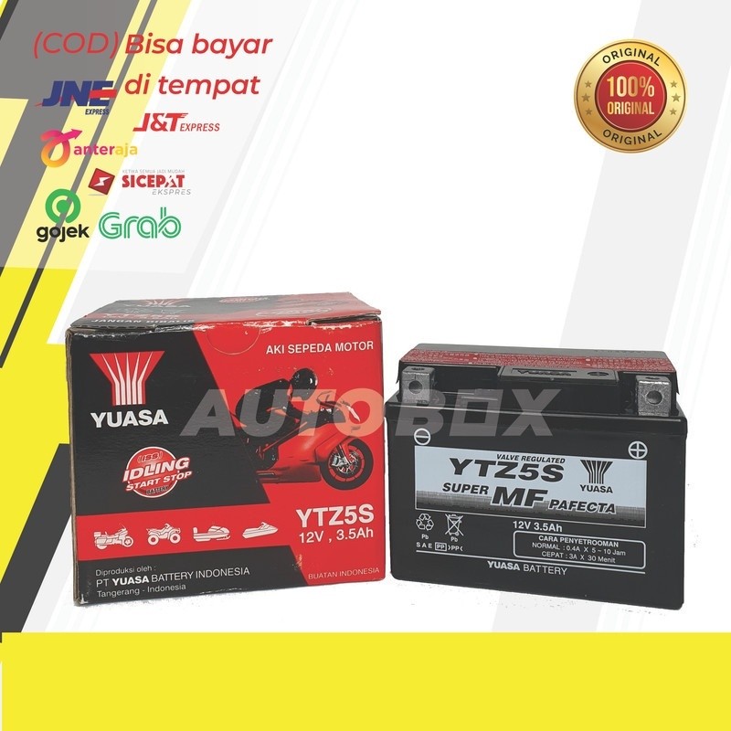 Aki Motor Honda Beat FI ESP Karbu, Vario 110 CBS Techno Yuasa YTZ5S