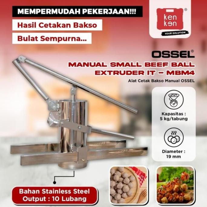 HARGA DISC - Cetak Bakso Manual Cetak Cilok Cetak Pentol Kue Manual 10 Lubang Ossel