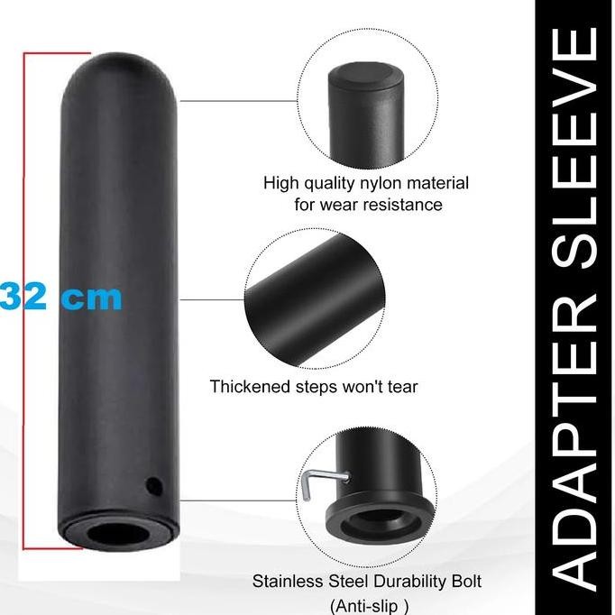 Barbel Bar Adapter Sleeve Angkat Besi Post Sleeve Gym