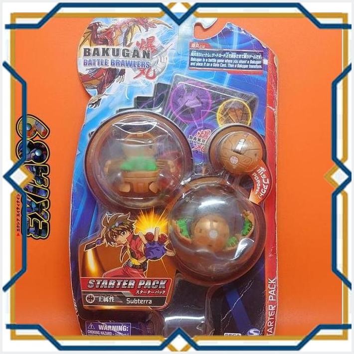 [exi] bakugan battle brawlers starter pack subterra segatoys