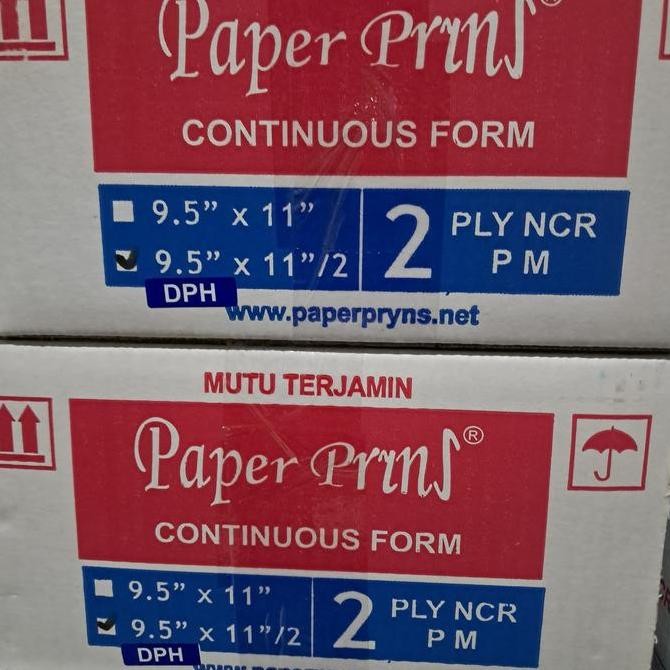 

NEW KERTAS WARTEL DPH CONTINOUS FORM 2 PLY BAGI 4